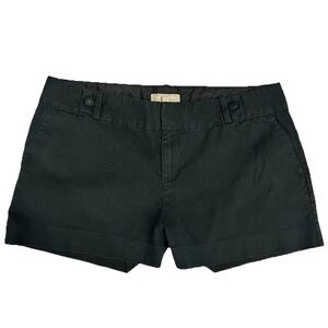 BANANA REPUBLIC Ryan Fit Chino Shorts Size 14 Mid Rise Black Cotton Spandex